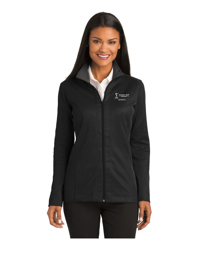 LPGA Amateur Golf Association Ladies Vertical Texture Full Zip Jacket