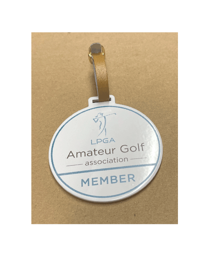 LPGA Amateur Golf Association Metal Bag Tag