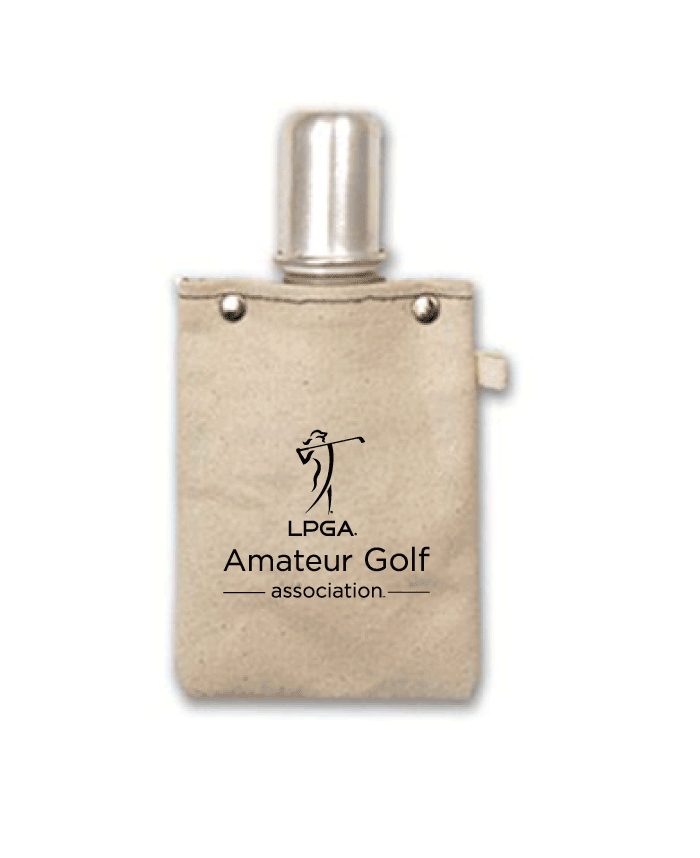 LPGA Amateur Golf Association Canvas Flask