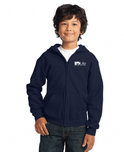 Youth Full Zip Hooded Sweatshirt