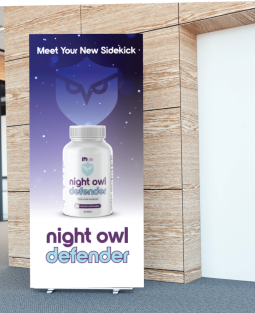 Retractable Banner - NIGHT OWL DEFENDER